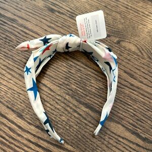 Crewcuts bow tie headband in star print
